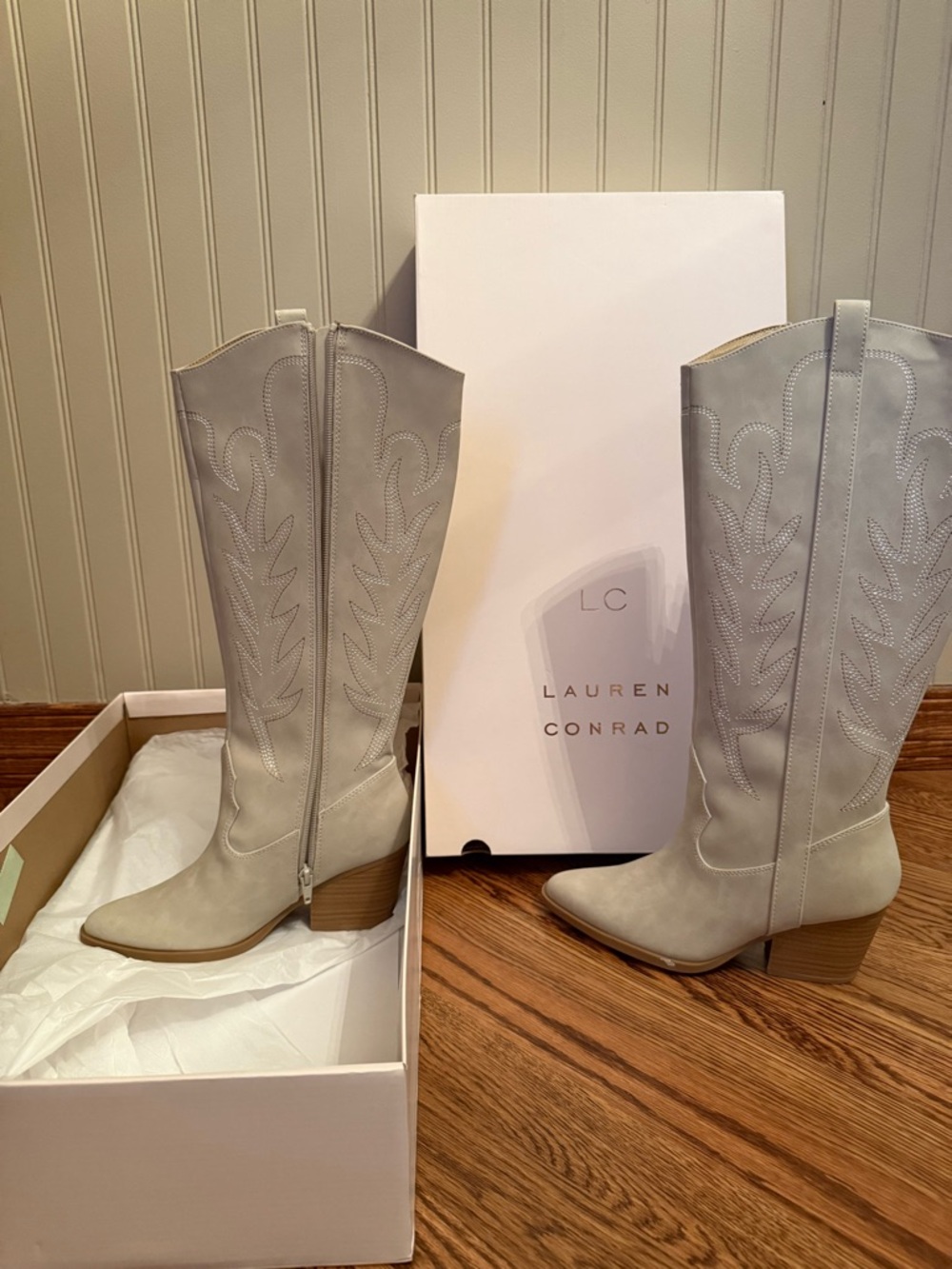 Lauren Conrad Western Knee-High Boots